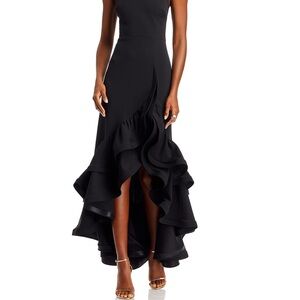 Black Halter Gown Maxi Dress